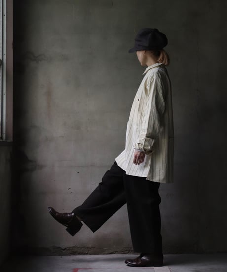 ALEKSANDR MANAMISアレクサンダーマナミ/ THREE POCKET ASYMMETRIC SHIRT JKシャツ/ am-21012