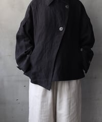 cavane キャヴァネ / Short trench JK Linen100ショートトレンチ / ca-26044