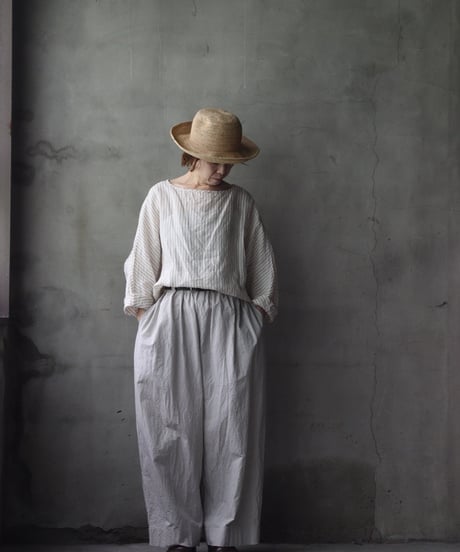 cavane キャヴァネ / Tunic long-sleeve Linen100シャツ / ca-26086