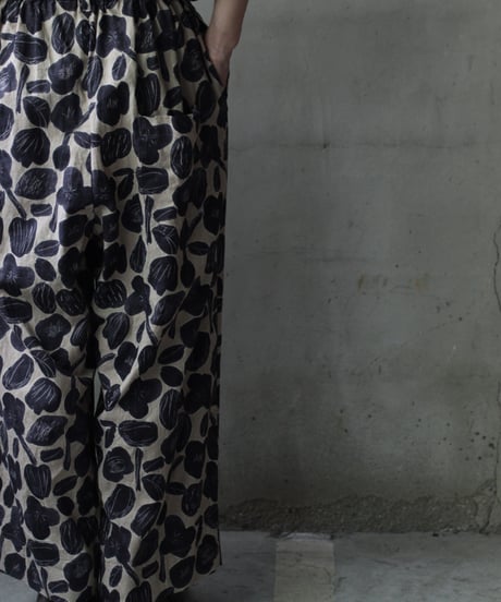 cavane キャヴァネ / Wide Cotton/Linen100 TrousersⅡ パンツ/ ca-25109