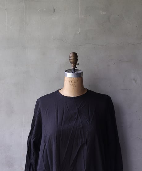 SCHA シャー/ Round Neck Long Sleeve Dress Medium Long "12B-OE" /  Sc-24004 ( Art#1721)
