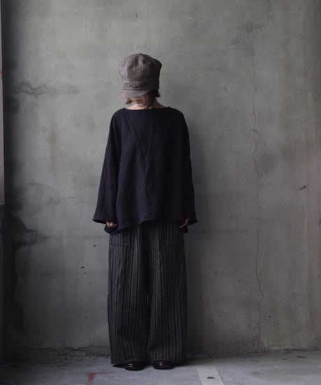 cavane キャヴァネ / Tunic long-sleeve Cotton&Woolシャツ / ca-25153