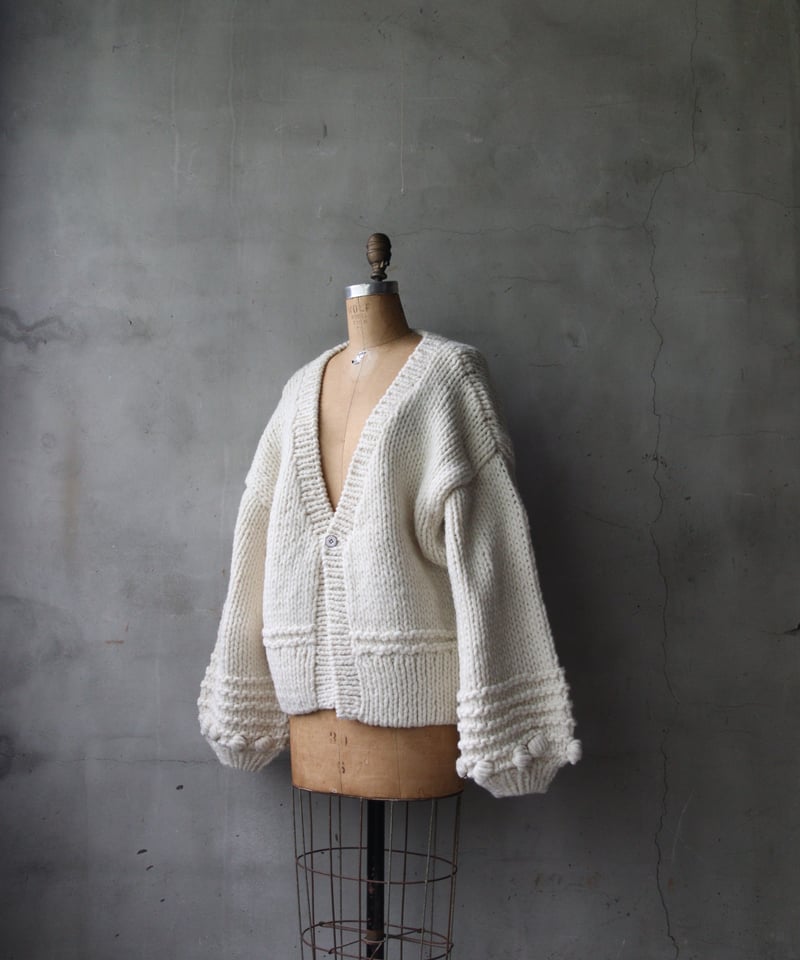 Native Witネイティブウィット XL カギ編みカーディガン L マスタード美品