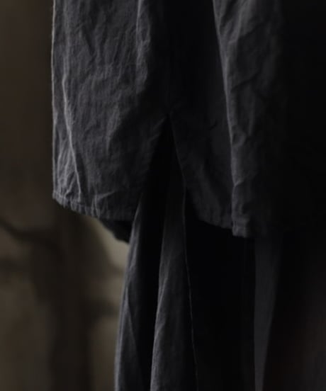 cavane キャヴァネ / Balloon sleeve over-shirt Linen&Cotton100ブラウス/ ca-26032