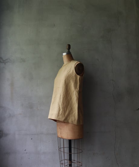 der antagonist デ アンタゴニスト / linen sleeveless tunicシャツ / S7BLSF24
