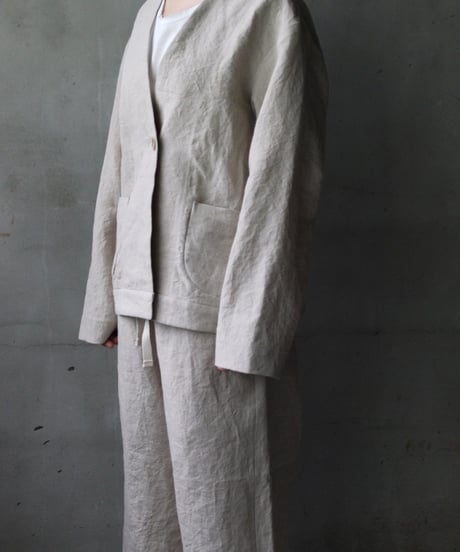 der antagonist デ アンタゴニスト / V Jacket Linen100ジャケット/ J50BLEC25
