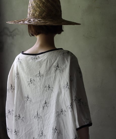 cavane キャヴァネ / Tunic half-sleeve Cotton/Linen100シャツ / ca-25081