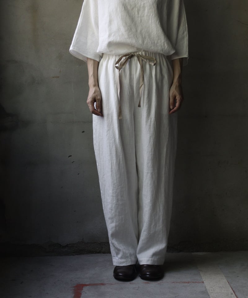 cavane キャヴァネ / Linen/Co fabric pantsⅡパンツ / ca-...