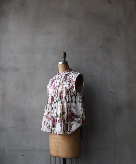 MARIA TURRIマリア・トゥッリ / BOTANICAL SHIRTノースリーブ / MA-26008(49103)