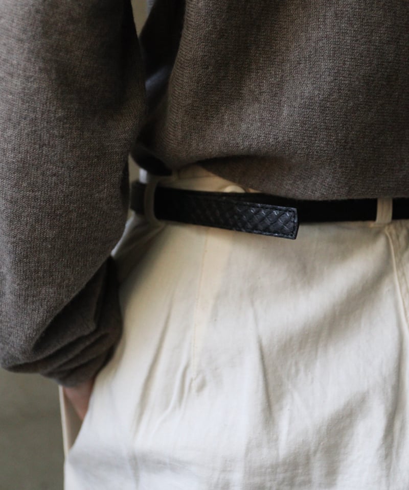 cavane キャヴァネ / #18Python Leather Beltベルト / ca-2