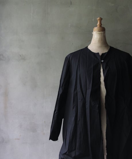 SCHA シャー/ Round Neck 3/4 Sleeve Open Front Top " OE "-POPLIN COTTON- / Sc-23029 ( Art#1765)