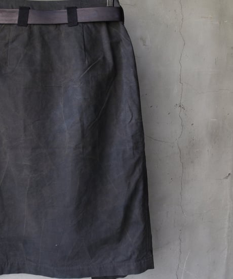 BIEK VERSTAPPEN / WRAP SKIRT WITH LEATHER BELTスカート /  Bie-25014(SK01-F)