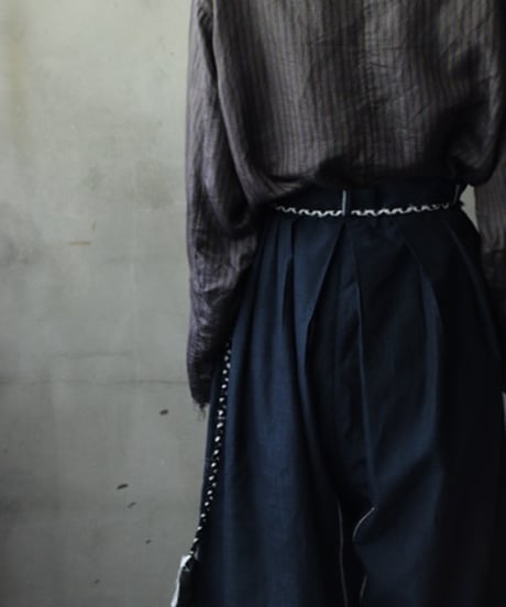 某ソレガシ/ Ami-Belt with Neck vintage fabric編み紐ベルト&ネック / so-26016ex