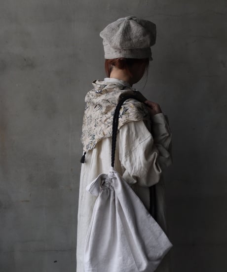 cavane キャヴァネ / Shirt-Dress Linen100硫化染めワンピース / ca-26020