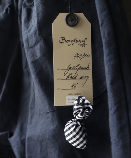Bergfabel バーグファベル / tyrol pants straight legチロルパンツ / BFmP43/400