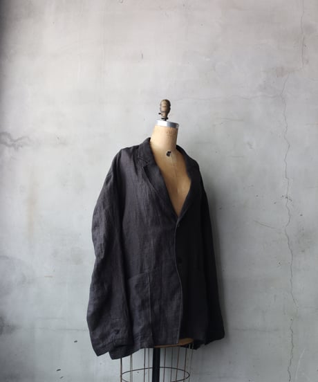 klauseクロイゼ / French Linen Glen Check Tailored Jacketジャケット/ kla-26033