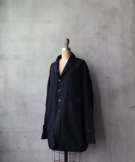 ALEKSANDR MANAMISアレクサンダーマナミ/ CROPPED WINTER COAT - CHECKED BLACKジャケットコート/ am-25021