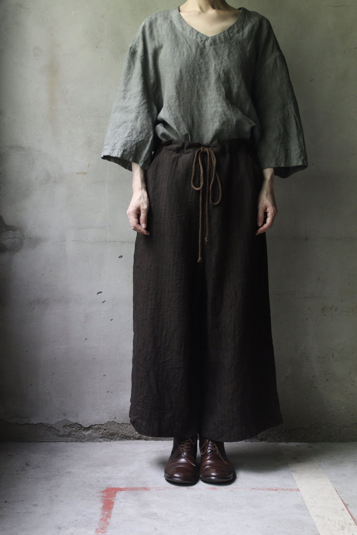 17AW BIEK VERSTAPPENサスペンダー サルエルパンツヘリンボーン 17AW BIEK VERSTAPPENサスペンダー サルエルパンツヘリンボーン