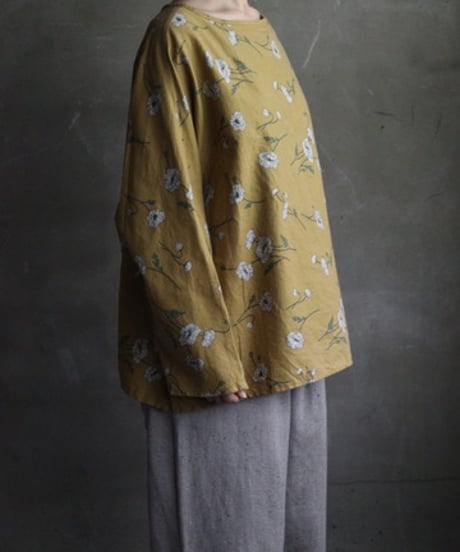 cavane キャヴァネ / Brushed-Cotton Long-sleeveシャツ / ca-24201