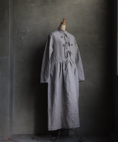 der antagonist デ アンタゴニスト / Dress with drawstring Linenワンピース / D7BLGRC24/25