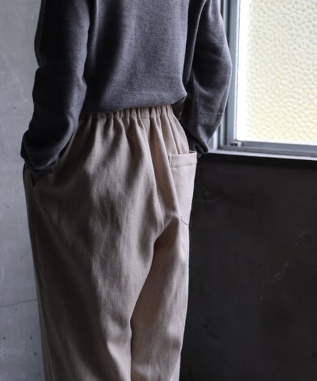 cavane キャヴァネ / Wool & Linen Wide easy-pantsパンツ/ca-24239
