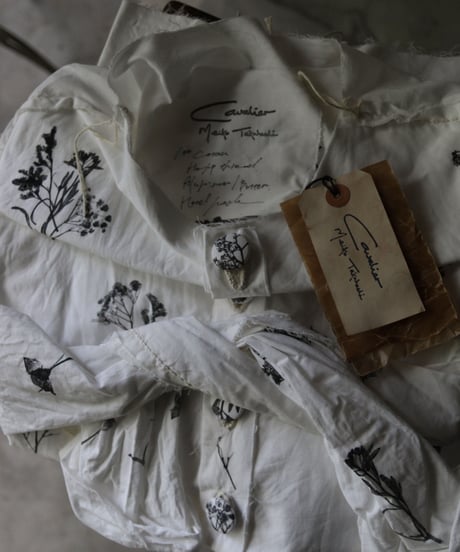 Cavalier Meiko Takahashi / Collarless garden shirt #39/ Me-23007