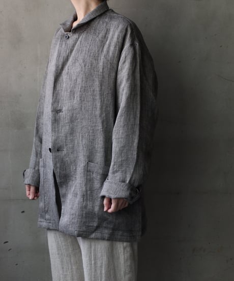 klauseクロイゼ / Tailored Jacket Linen100 Herring-boneジャケット/ kla-25023