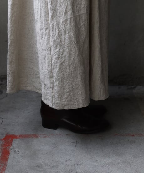 cavane キャヴァネ / Gathered dressⅡ wool & linen ワンピース / ca-25179