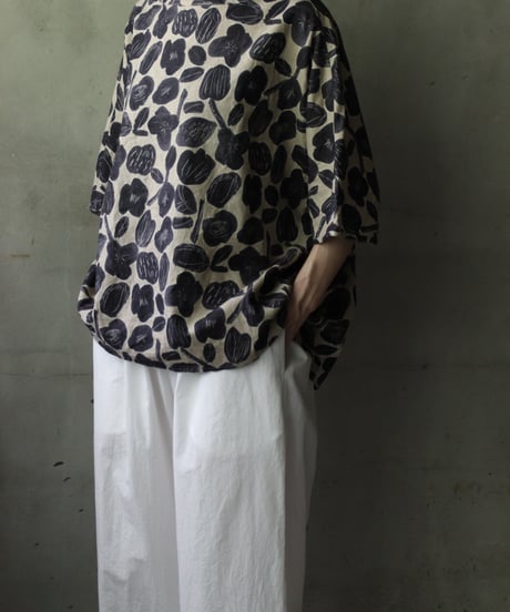 cavane キャヴァネ / Tunic half-sleeve Cotton/Linen100シャツ / ca-25113
