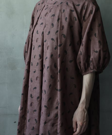cavane キャヴァネ / Over Tuck Paisley Dressワンピース / ca-25125
