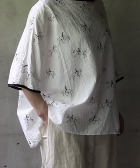 cavane キャヴァネ / Tunic half-sleeve Cotton/Linen100シャツ / ca-25081