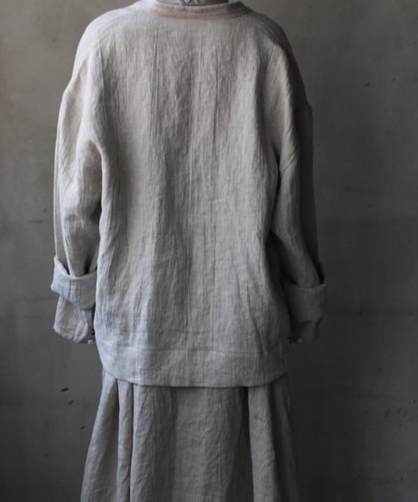 klauseクロイゼ / Belarus Linen綾織/中厚手Gown Short / kla-26008