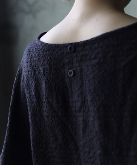 cavane キャヴァネ / Tunic long-sleeve Cotton&Woolシャツ / ca-25153
