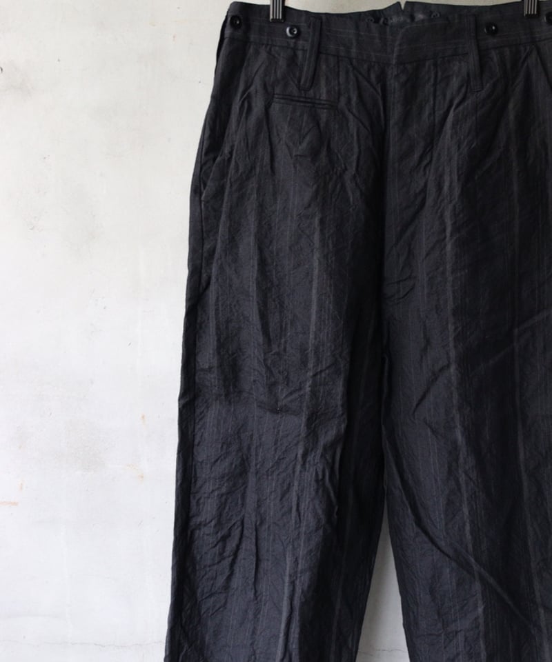 KLASICA クラシカ / Cut off Bold Straight Trousers 