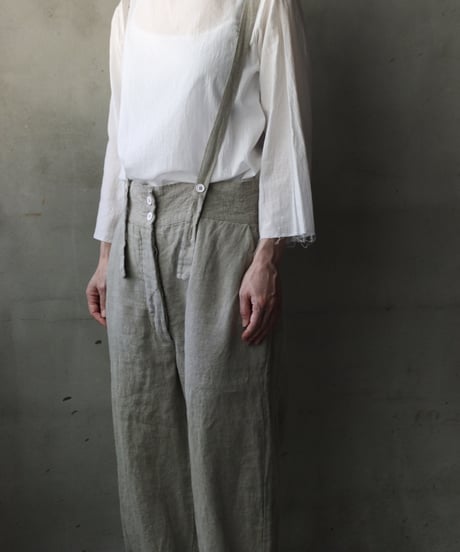 daubドーブ / SUSPENDER PANTS LINEN100パンツ / da-26002(PT31/T101)