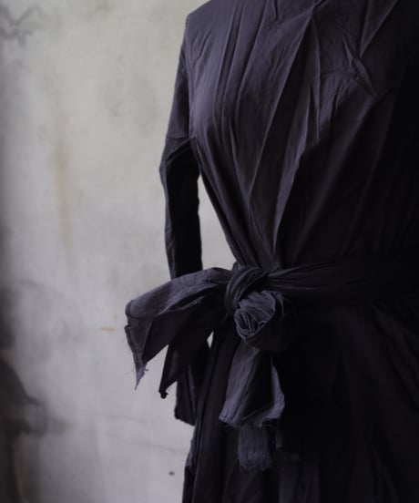 SCHA シャー/ Round Neck Long Sleeve Dress Medium Long "12B-OE" /  Sc-24004 ( Art#1721)