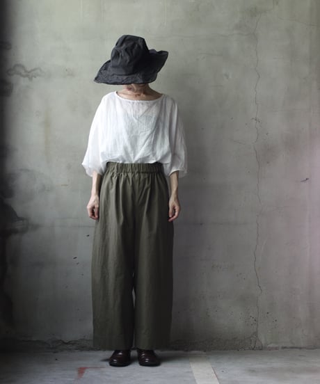 cavane キャヴァネ / Tunic half-sleeve Linen100シャツ / ca-25112