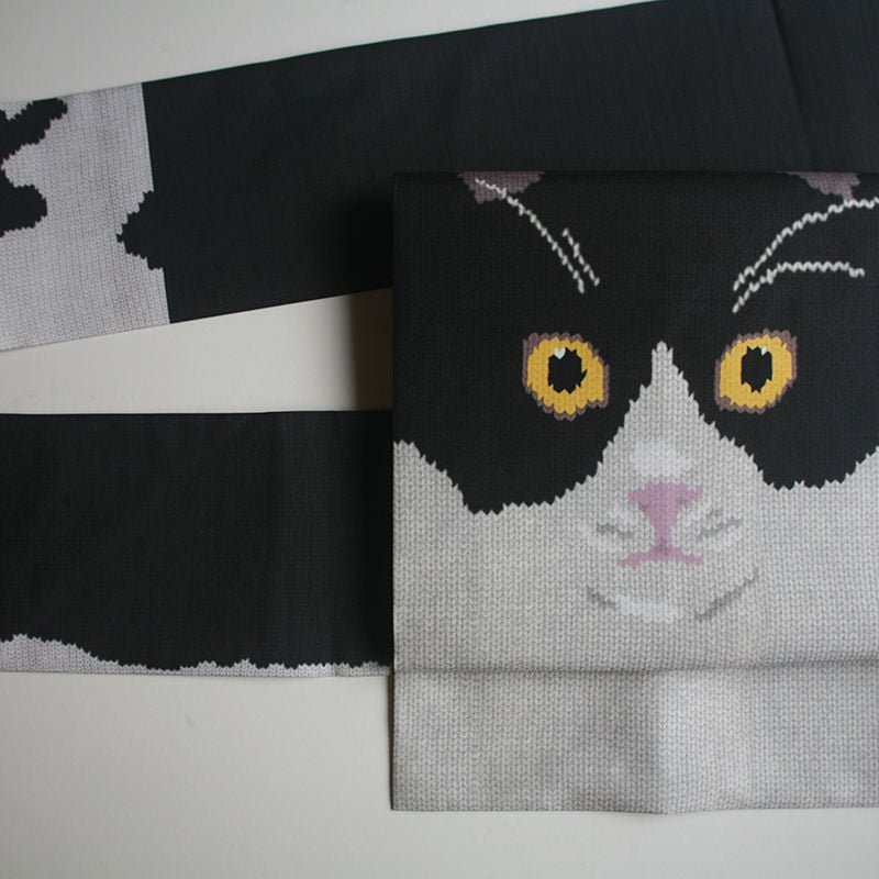 I love cat名古屋帯 ハチワレ | highcaloryotome