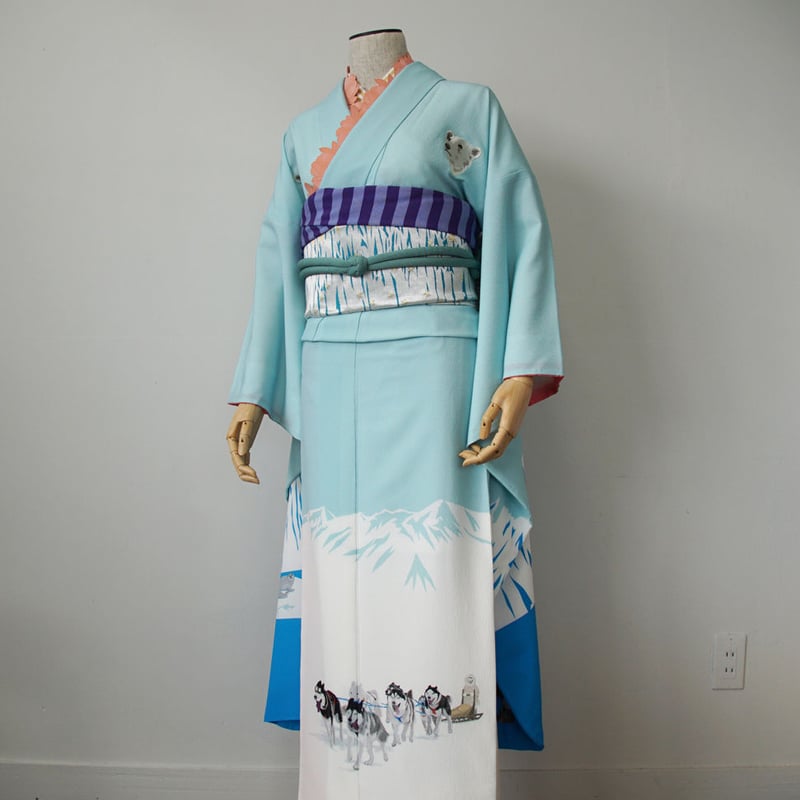 振袖 身丈174.5cm 裄丈67.5cm 正絹 逸品 【中古】（振袖 身丈165.5cm  