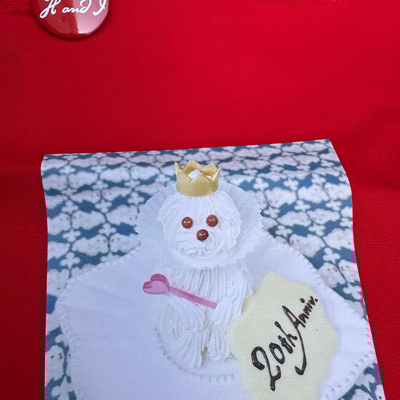 叡智と愛の間 缶バッジ付きトートバッグ | highcaloryotome