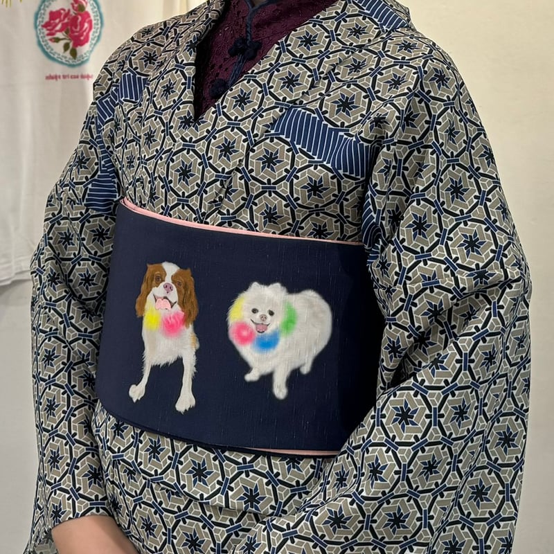 リバーシブル半幅帯“おさんぽ” | highcaloryotome