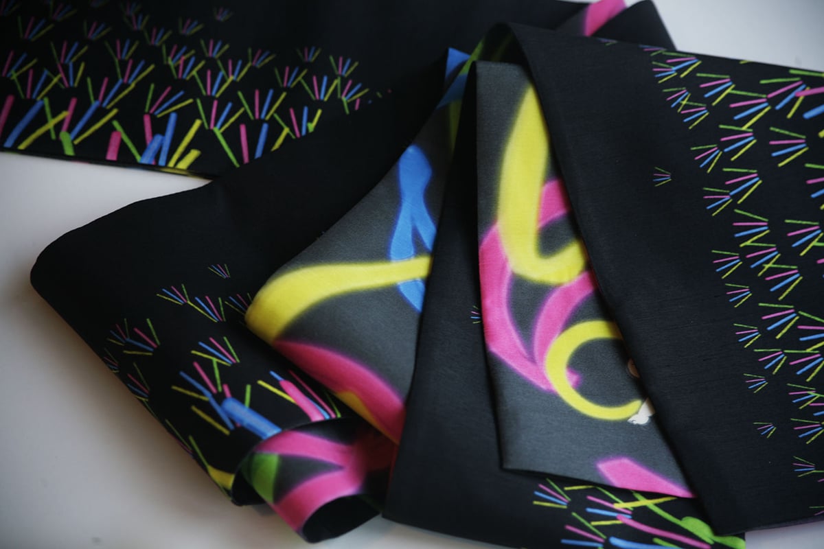 リバーシブル半幅帯【蛍狩】 | highcaloryotome