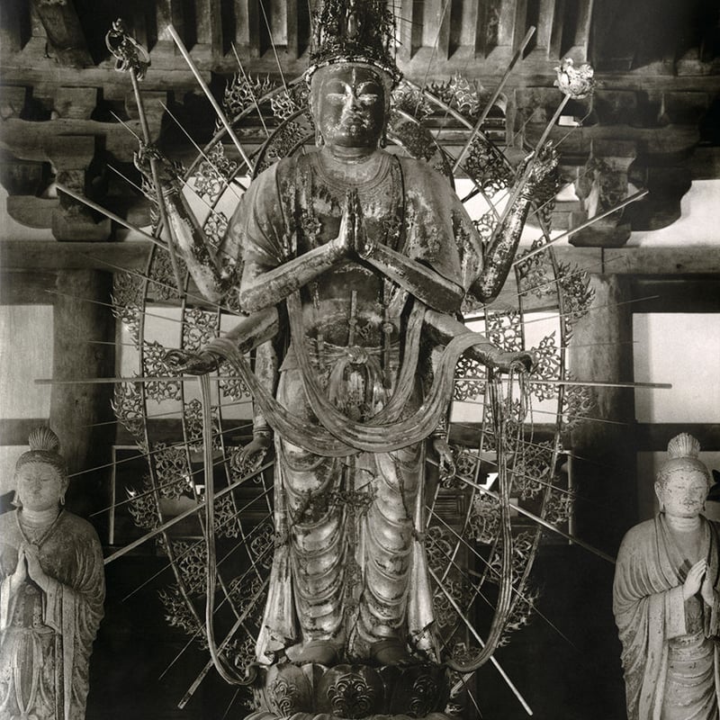 東華鳳九写真専用4（プロフィール説明は読んでください） 東大寺法華堂千不空羂索観音」（全身）四つ切サイズハイブリッド仏像