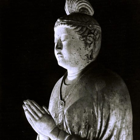 「東大寺月光菩薩」（半身）四つ切サイズハイブリッド仏像ポスター