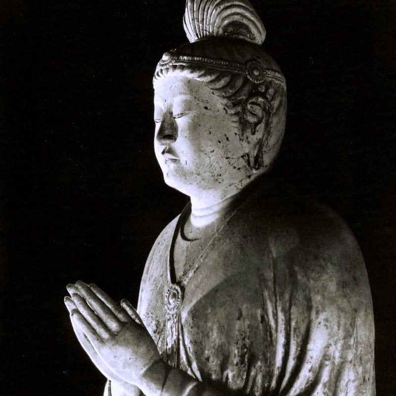 東大寺月光菩薩」（半身）四つ切サイズハイブリッド仏像ポスター | 鹿