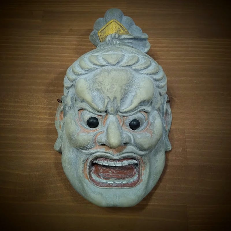 東大寺法華堂執金剛神」中の坊中坊竜堂作古楽面 | 鹿鳴園rokumeien