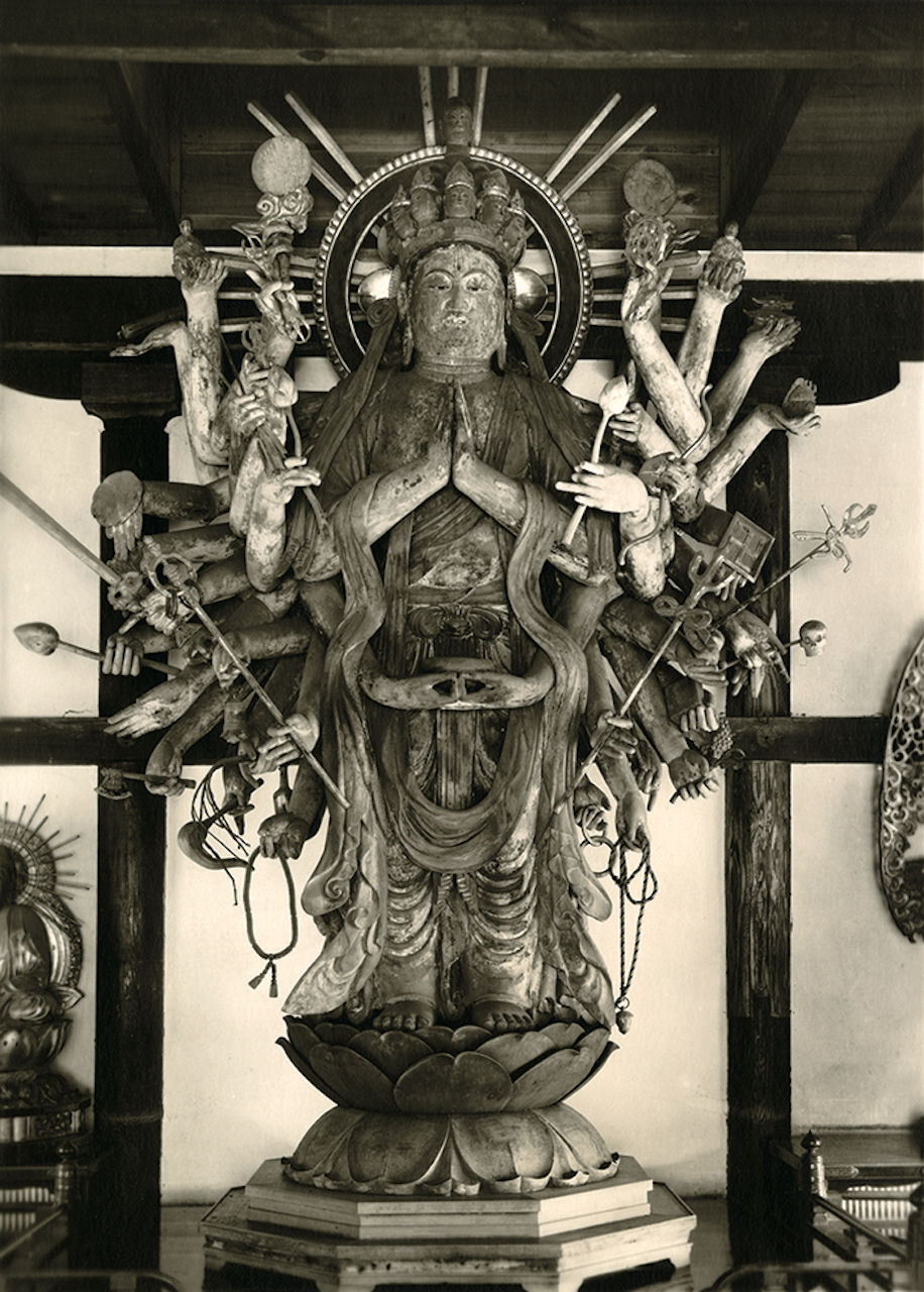 東大寺四月堂千手観音」（全身）四つ切サイズハイブリッド仏像ポスター