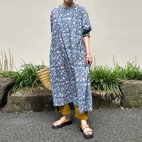 Sanganer Hand Block Printed Side Gather Dress