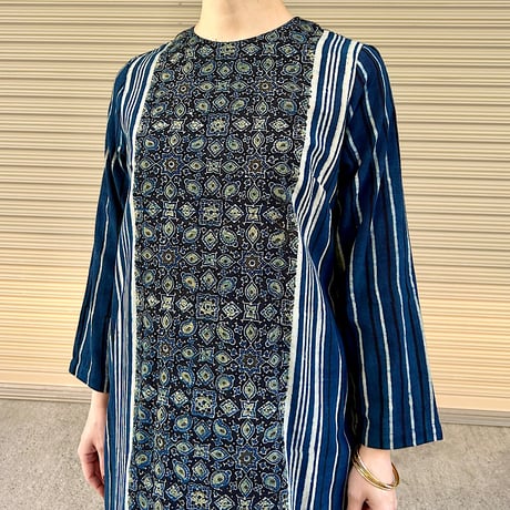 Modern Ajrakh Mango Dress