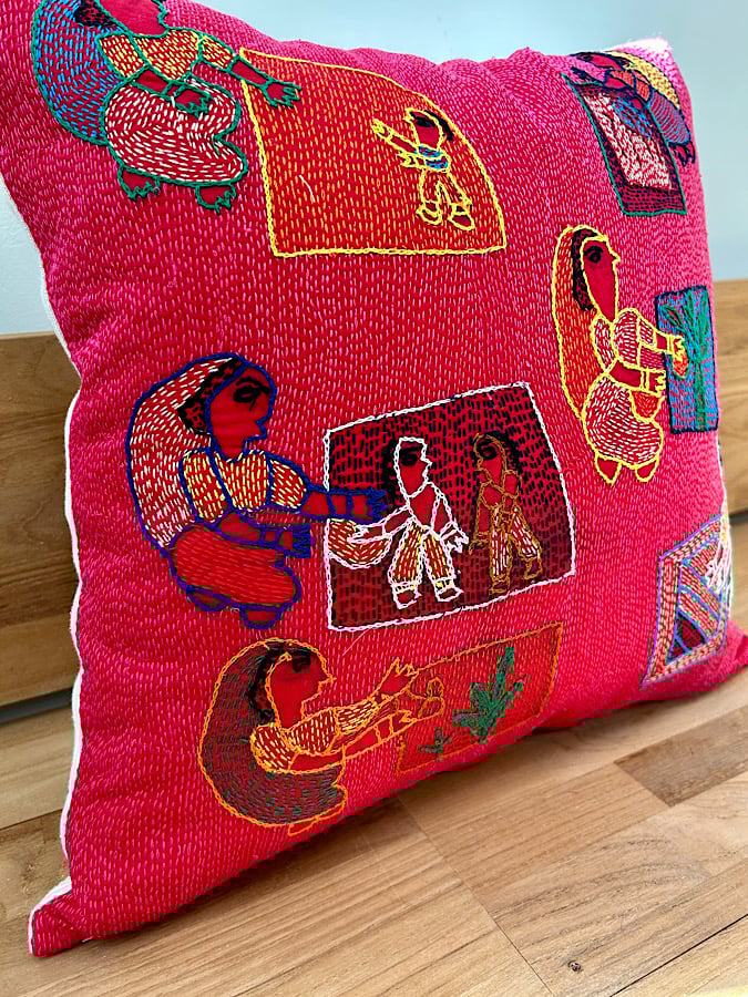 Sujini Cushion Cover 43*43 (Making Sujini) | GA
